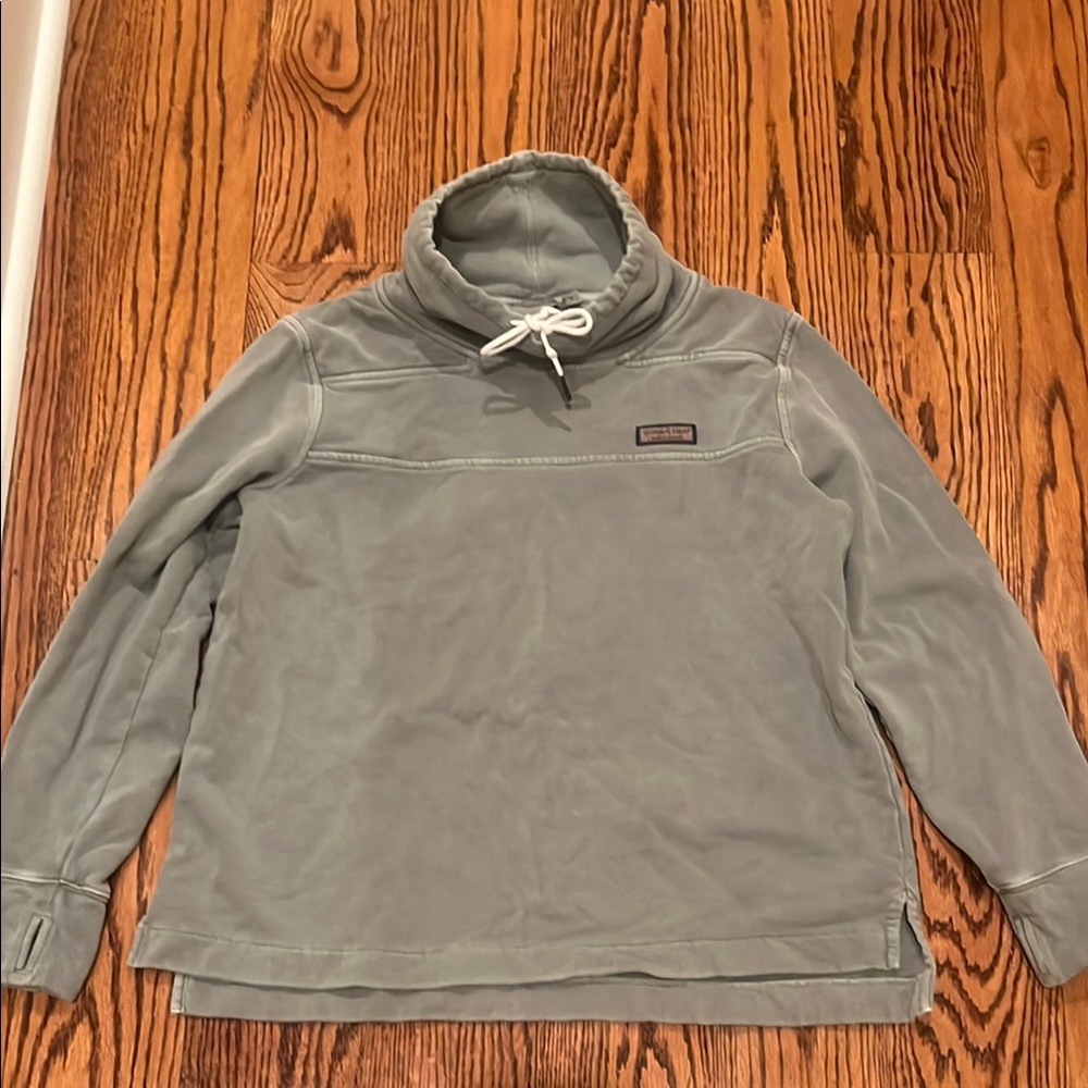 Vineyard Vines Sage Green Pullover with Drawstring